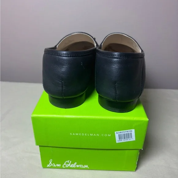 Sam Edelman Black Leather Loraine Loafers - Picture 5 of 9